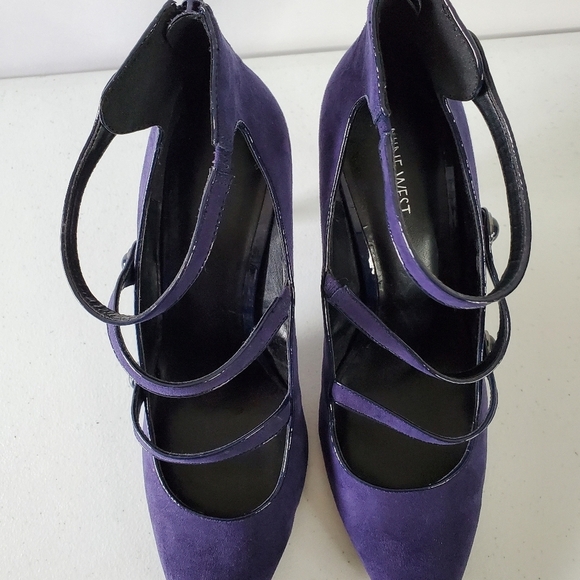 Nine West Jevneo Strappy Pumps Size 12 High Heel Back Zip Shoes Stiletto - Picture 9 of 16